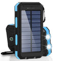 Power Bank Solar 80000mAh | Carregador Portátil com Lanterna LED e Carregamento Rápido