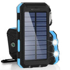 Power Bank Solar 80000mAh | Carregador Portátil com Lanterna LED e Carregamento Rápido