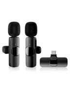 Microfone Lavalier Sem Fios USB-C | Redução de Ruído para iPhone e Android