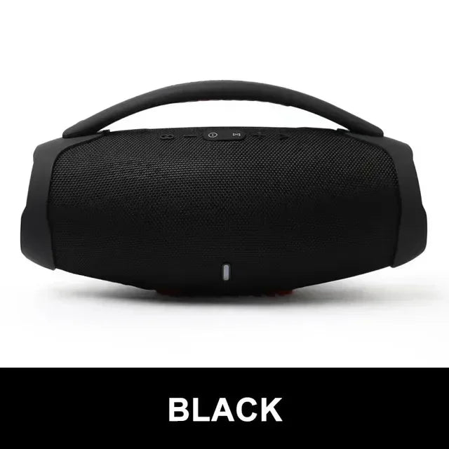 Coluna Bluetooth Portátil 100W | Som Estéreo, USB, AUX e Bateria Recarregável