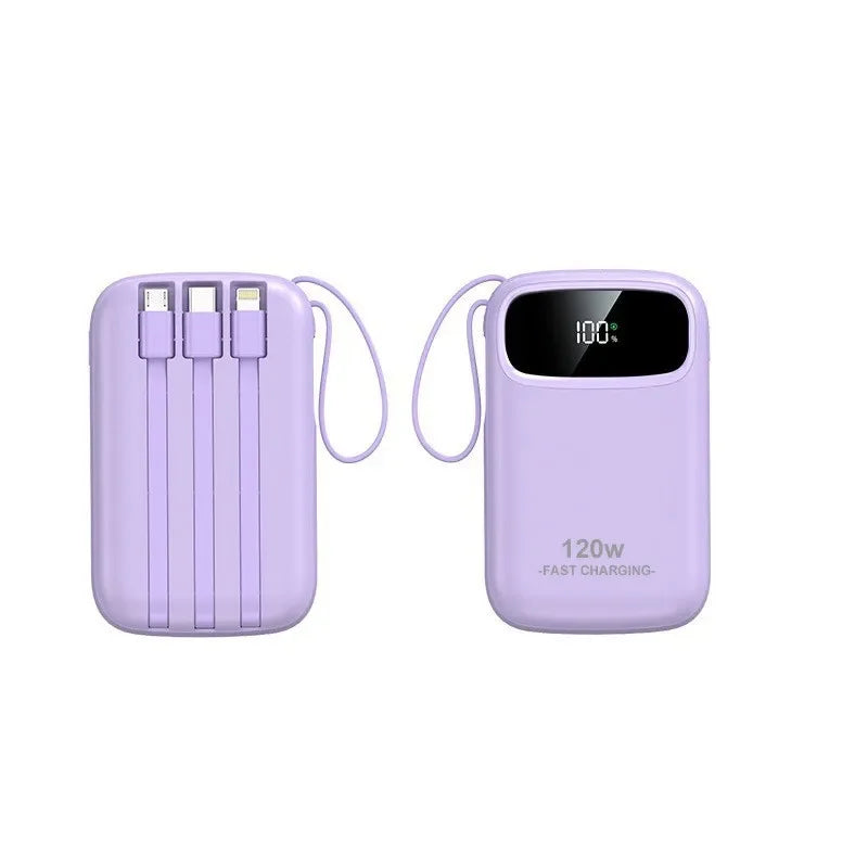 Power Bank DIEZONG 20000mAh 120W | Carregamento Super Rápido com Cabo Integrado
