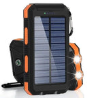Power Bank Solar 80000mAh | Carregador Portátil com Lanterna LED e Carregamento Rápido