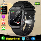 Smartwatch Militar 2025 | Chamadas Bluetooth, GPS e Monitor de Saúde