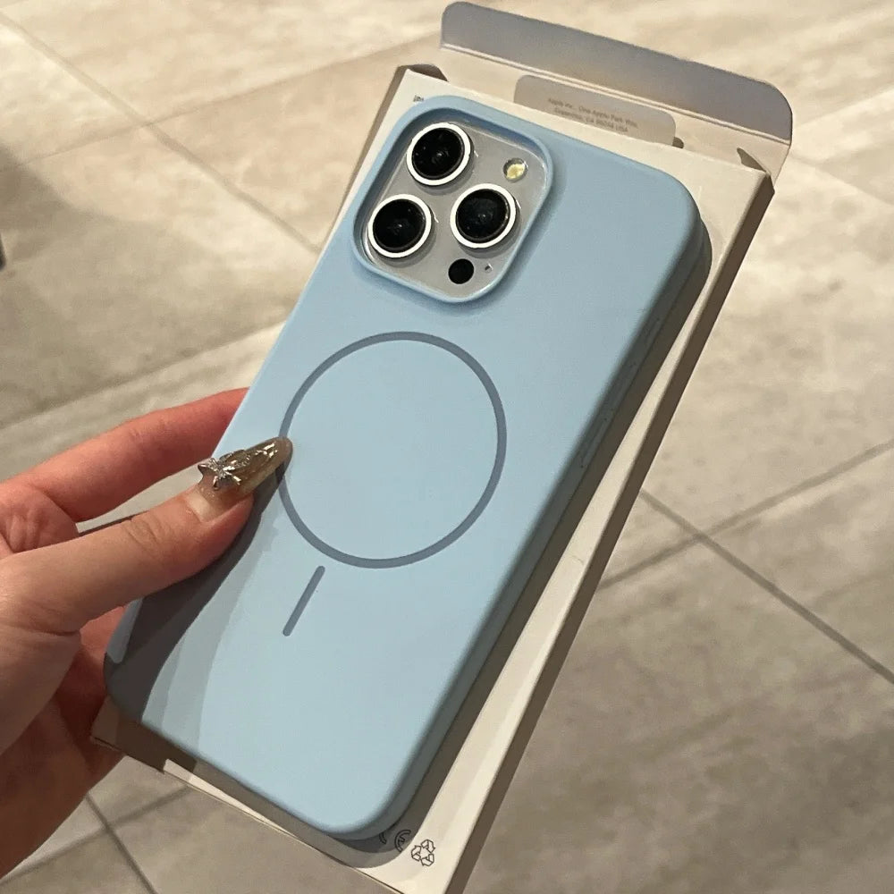 Capa Magnética MagSafe para iPhone 11 a 16 Pro Max | Proteção Premium Antichoque
