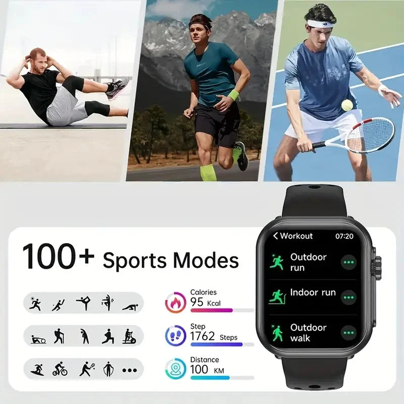 Smartwatch AMOLED 1.96" | Chamadas Bluetooth, GPS e Monitor de Saúde IP68