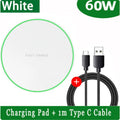 Carregador Sem Fios 60W USB-C | Base Wireless para Smartphones Compatíveis